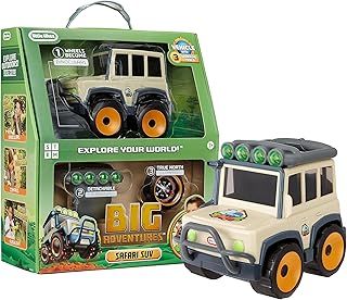 Little Tikes Big Adventures Safari SUV STEM Toy - Includes Vehicle with Binoculars, Flashlight, and Compass - Great Gift for Kids Ages 3+