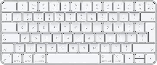Apple Magic Keyboard with Touch ID (QWERTY English) - Silver (Renewed)