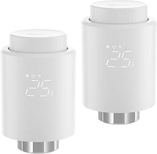 2 Pack SONOFF Zigbee Thermostatic Radiator Valve, TRVZB, Add-On Smart Radiator Valve For Smart Home Control, Easy Installation, Save Heating Costs, Works With Alexa, Google Home