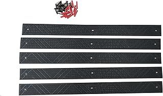 5 x 600mm Black Hard Wearing Polypropylene Anti Slip Strips with Fixings