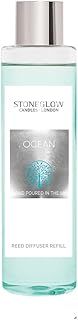 Stoneglow Nature's Gift Collection - Ocean 210ml Scented Reed Diffuser Refill - Ocean (Blue)