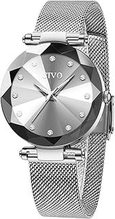 CIVO Women Watches Stainless Steel Mesh Strap Watches for Woman Girls Teenager Fashion Elegant Business Dress Analogue Quartz Wrist Watch