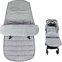 Cosytoes Footmuff, 4 in 1 Universal Footmuff for Pushchair, Windproof & Waterproof Baby Sleeping Bag, Thicken Fleece Lined Warm Pram Footmuff for Pushchair Stroller Pram Buggy (Grey)
