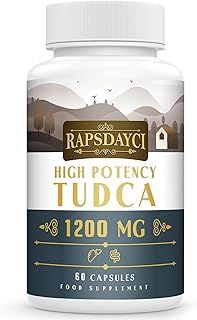 Ultra Strength TUDCA (1200mg Per Serving), 60 Capsules - Tauroursodeoxycholic Acid, Liver Support Supplement, Enhances Proper Bile Production, Boosts Digestion and Immune System Support