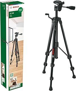 Bosch Premium Tripod TT 150 (Adjustable Height of 55-157 cm for Fast and Flexible Positioning of Cross line Lasers, in Cardboard Box)