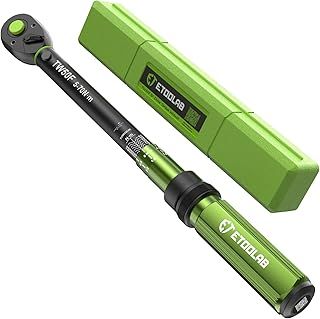 ETOOLAB 1/2 Drive Click Torque Wrench Dual-Range【20-230Nm/10-170lbf-ft】±3% Precision, 72 Tooth Dual-Direction Adjustable Torque Wrench for Bicycle, Moto and Car Maintenance