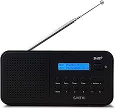 Smith-Style ReDi DAB Radio Portable | Mains and Battery Powered with DAB/DAB+ & FM | 80 Preset Stations