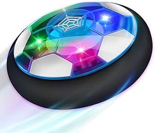 Growsland Kids Hover Soccer Ball Gift Boys Girls Age 3,4,5,6,7,8,9-12 Year Old Rechargeable Air Power Sport Football Game Colorful LED Light & Foam Bumpers Indoor Outdoor Disk Toy
