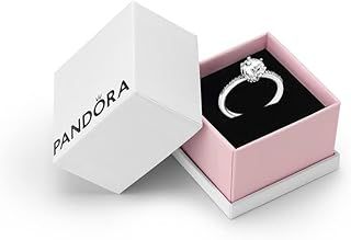 Pandora Signature Women's Sterling Silver Sparkling Crown Cubic Zirconia Solitaire Ring