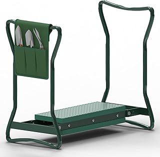 ZENO Garden Kneeler Seat with Handles | 2-1 Kneeler for Gardening | Padded Garden Kneeler | Multi-Use Foldable Garden Kneeler | Lightweight Garden Kneeling Pad | Strong Kneeling Stool with Tool Bag
