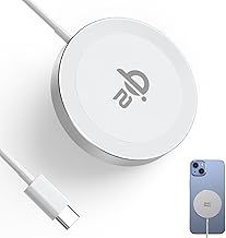Minthouz Qi2 Certified Wireless Charger Pad for iPhone 16/15/14/13/12 Series, Magnetic Wireless Phone Charger Pad for Samsung and More Qi-Enabled Phone, Mag-Safe Charger for Airpods 2/3/Pro - Silver