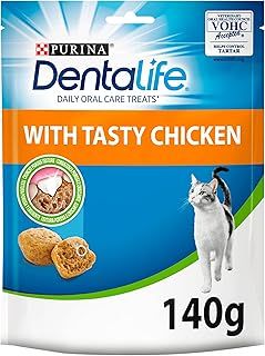 DENTALIFE Cat Dental Treats Chicken 140g, Pack of 5