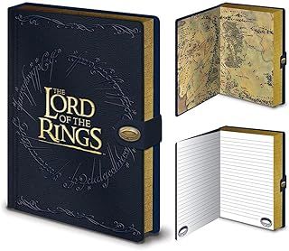 Lord Of The Rings Notebook, A5 Premium Journal Notebook, Note Book, Writing Book & Notebooks A5 - Official Lord of the Rings Merchandise