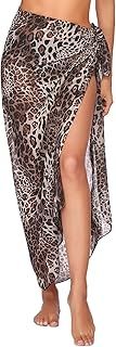 Ekouaer Swimsuit Cover Up Long Women's Summer Beach Wrap Skirt Swimwear Bikini Cover-ups Dress