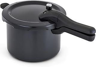 Judge Pressure Cooker, Hard Anodised 5L, (24.5cm) With Steamer Basket, Great Healthier and Quicker Cookware, Suitable for All Hob Types Except Induction