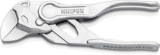 Knipex Pliers Wrench XS pliers and a wrench in a single tool chrome-plated, embossed, rough surface 100 mm 86 04 100 BK