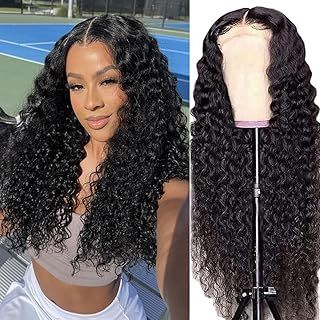 Brazilian Deep Wave Curly Lace Front Wig: Glueless Lace Closure, Human Hair, Pre-Plucked with Baby Hair, 12 Inch