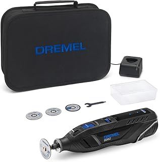 Dremel 8260 Cordless Rotary Tool, 12V 3Ah Lithium-Ion Battery - Multi Tool Kit with 5 Accessories, Brushless Motor, Electronic Feedback, Variable Speed 5.000-30.000 RPM, Bluetooth