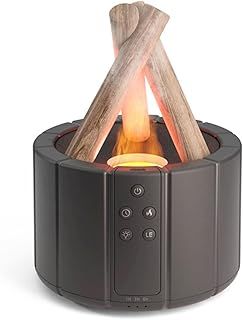 Bonfire Humidifier, 280ml Essential Oil Diffusers Flame Diffuser New Bonfire Aromatherapy Machine Flame Aroma Diffuser Essential Oil Diffusers for Home, Bedroom and Office