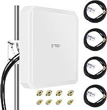 4G LTE 5G Antenna, 10dBi High Gain 4X4 MIMO External Antenna, 600-8000MHz for 4G LTE 5G NR UWB Routers & Gateways​​ for Vodafone O2 Three EE, WiFi 7 Ready, SMA-Male/TS9/RP-SMA (Full Kit)