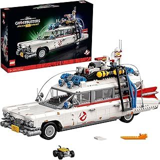 LEGO Icons Ghostbusters ECTO-1 Car Kit, Large Set for Adults, Gift Idea for Men, Women, Her, Him, Collectable Model for Display, Nostalgic Home Décor 10274