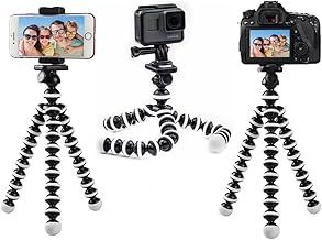 Octopus Flexible Robust Gorilla Tripod For Gopro, Action Cams, Camera, Phone, iPhone. Landscape/Portrait Modes
