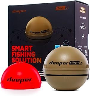 Deeper Chirp+2 Ejectable GPS Fish Finder - Boat, Ice, Shore Fishing - Echo Sounder with User-friendly Free App