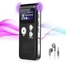 64GB Professional Digital Voice Recorder, Dictaphone Recorder with Voice Activated Recording, Digital Audio Sound Recording Device with Playback for Lectures Meetings, Interviews, MP3 Player