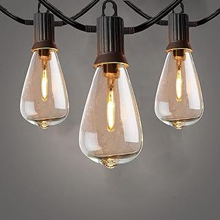 ZOTOYI Outdoor String Lights Mains Powered, 30M Garden String Lights with 50+2Pcs LED Filaments Vintage Bulbs, Waterproof IP65 2700K Warm White for Patio Outside Party Wedding Backyard Terrace