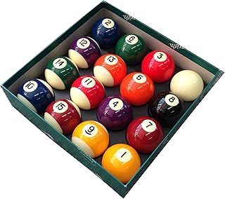 Aramith Premier Spots & Stripes 2-Inch Pool Balls with 1 7/8" White Cue Ball