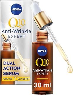 NIVEA Q10 Anti-Wrinkle Expert Dual Action Serum ​(30ml), Anti Ageing Face Serum for Women with Pure Q10, Visibly Reduces and Prevents Wrinkles