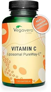 Vegavero Liposomal Vitamin C | 120 Capsules | Lab Tested, Highly Bioavailable PureWay-C® | Authentic Phospholipid Bilayer Technology | Vegan