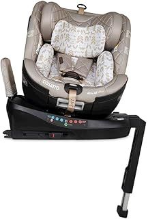 Cosatto All in All Ultra 360° Swivel Spin All Stage iSize Car Seat - Group 0+123, 0-36kg, 0-12 Years, 40-150cm, ISOFIX, ERF, R129 Compliant, Anti Escape (Whisper)