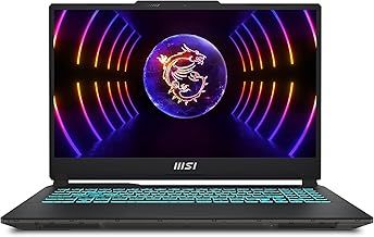 MSI Cyborg 15 Inch FHD Gaming Laptop - (Intel Core i7-12650H, Nvidia GeForce RTX4050, 8GB RAM, 1TB SSD, Windows 11 Home) - Translucent Black