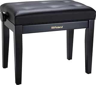 Roland Rpb-300Bk Piano Bench with Vinyl Seat, Satin Black