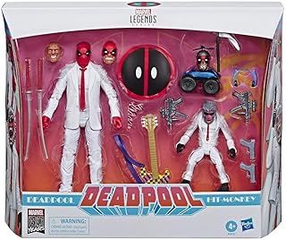 Marvel Comics 80th Anniversary Legends Series 6 Inch-Scale Vintage Comic-Inspired Deadpool and Hit-Monkey Collectible Action Figure 2pack