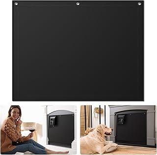 FLASLD Fireplace Blanket for Heat Loss, Black Indoor Fireplace Covers Keep Drafts Out Stops Heat Loss, Fireplace Draft Stopper, Energy Saver (38" W x 32" H)