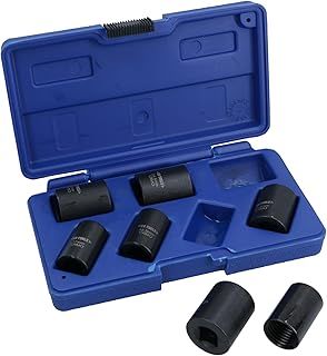 AB Tools 7pc 1/2" Drive Twist Socket Set/Wheel Lock nut Remover/Removal