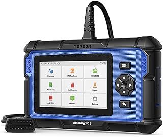 TOPDON ArtiDiag600S OBD2 Code Reader, Car Diagnostic Tool For 4 Systems Engine/ABS/Airbag/AT, 9 Reset Functions on Oil/Brake/SAS/BMS/ABS/DPF/TPMS/Throttle, Full OBD2 Functions, Lifetime Free Update