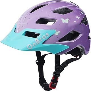 Kids Bike Helmet, OnBros Kid Helmets For Ages 5-8-11-14 Years Boys and Girls, Bicycle Helmets Kids With Visor Adjustable, Bicycle Scooter Skating Cycle Helmet