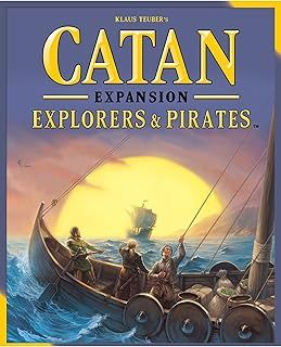 CATAN - Explorers and Pirates - Board Game EXPANSION - Ages 12+ - 3-4 Players - 90 Minutes Minutes Playing Time, One Colour