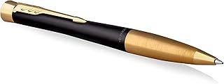 Parker Urban Twist Ballpoint Pen | Muted Black with Gold Trim | Medium Point Blue Ink Refill | Gift Box