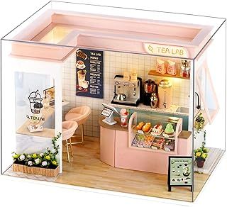 DIY Wooden Dollhouse Handmade Miniature Kit- Cake Diary Model & furniture