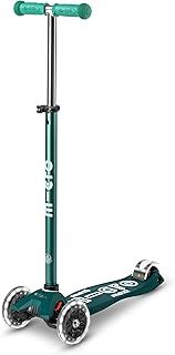 Micro Scooters | Maxi Micro LED Deluxe Children's Scooter | Big Wheels | Handlebar Adjustable | 5-12yrs | Boys & Girls