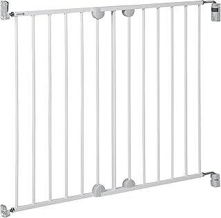 Safety 1st Wall Fix Extending, Safety Gate, Door and Stair Gate, Baby Gate also suitable for Dogs, Six Months to Two Years, Metal White (Pack of 1)
