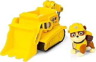 Paw Patrol, Rubble’s Bulldozer, Toy Vehicle with Collectible Action Figure, Sustainably Minded Kids’ Toys for Boys & Girls Aged 3 and Up