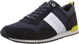 Tommy Hilfiger Men's Iconic Material Mix Runner Trainers