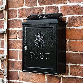 "Black Rose" Wall Mounted Post Box