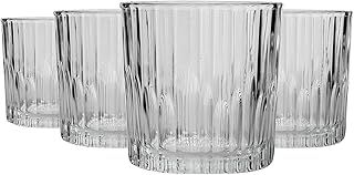 Duralex Manhattan Vintage Whisky Glasses - 310ml Old Fashioned Rocks Tumblers - Pack of 12