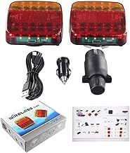 CHEYLIZI Magnetic LED Trailer Tail Light Kit, Square LED Trailer Rear Marker Light Signal Warning Brake Stop Turn Side Large Vehicle RV Truck Lorry